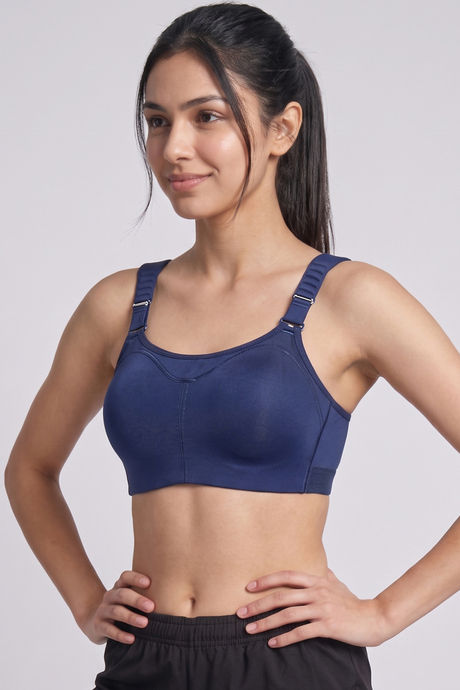 Zelocity High Impact Quick Dry Sports Bra - Medieval Blue — image 3